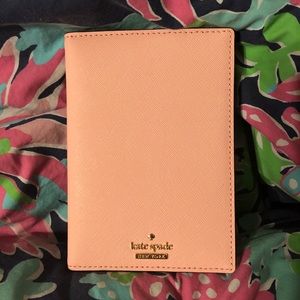 Kate Spade Baby Pink Passport Cover NEW